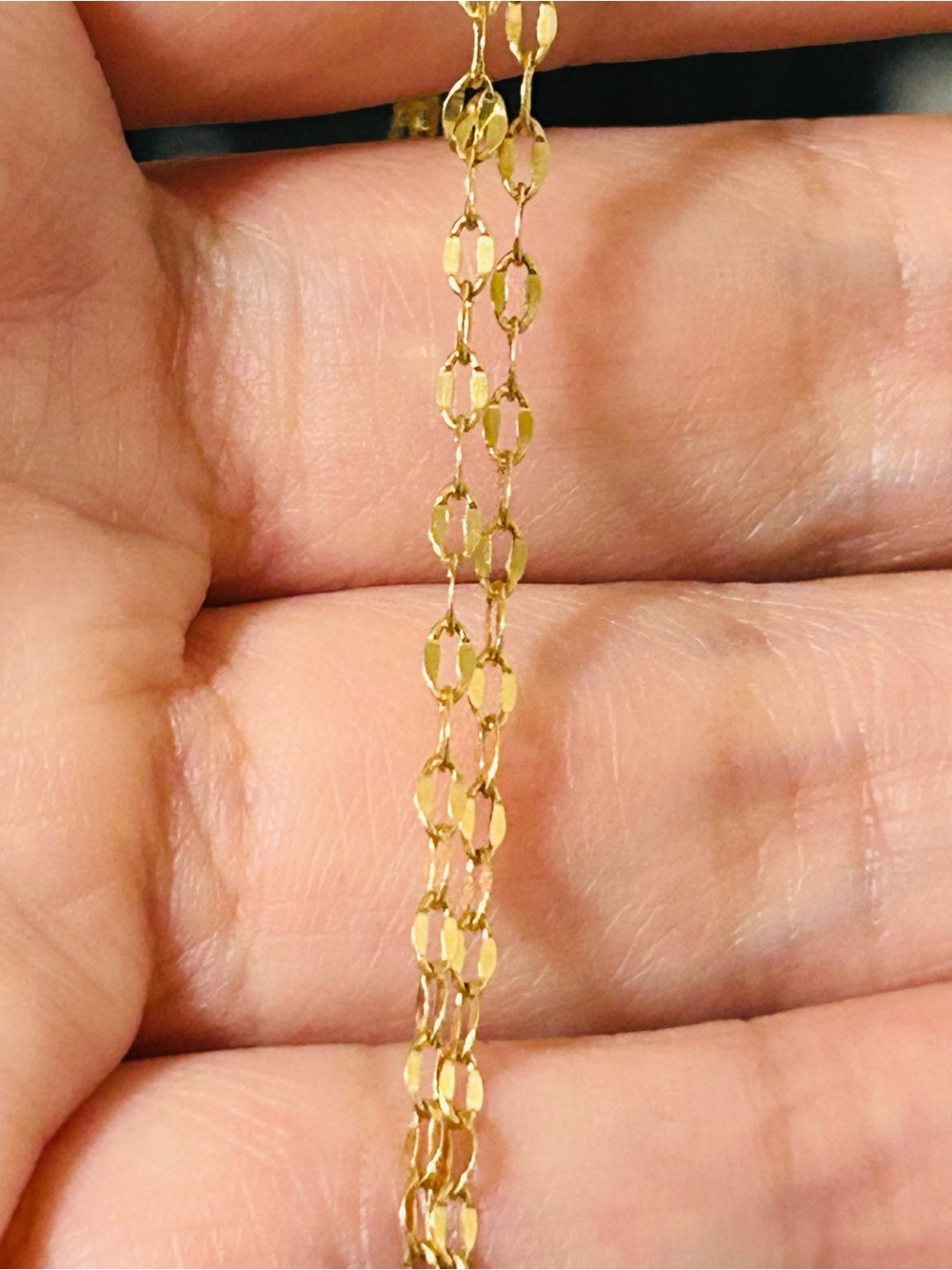 18K Saudi Gold Dancing / Diamond-Cut Chain – 18”